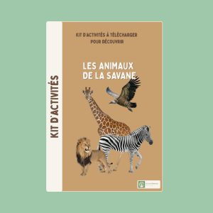 kit d'activités les animaux de la savane